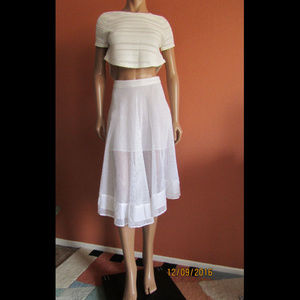Rebecca Minkoff Pippa Mesh Midi A-Line Skirt Sz. 0